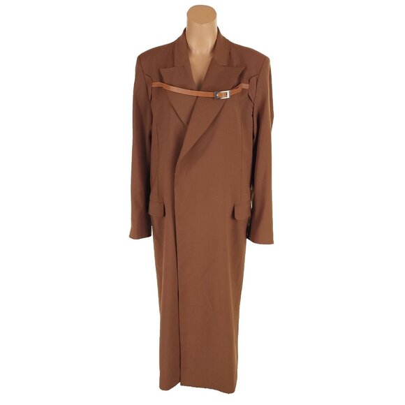 Luar Belt Coat Size S Womens Brown Trench Jacket $780 - Picture 2 of 16